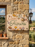 Targa casa in fiore