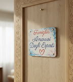 Targa famiglia cuore