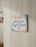 Targa famiglia cuore